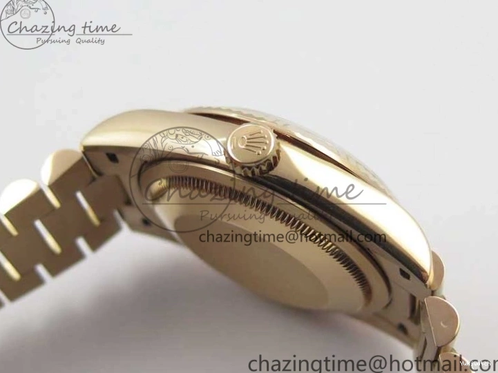 Day-Date Dial President RG on 128239 MOP Best Bp Edition Maker White Crystral Markers 36 Bracelet RG 0715